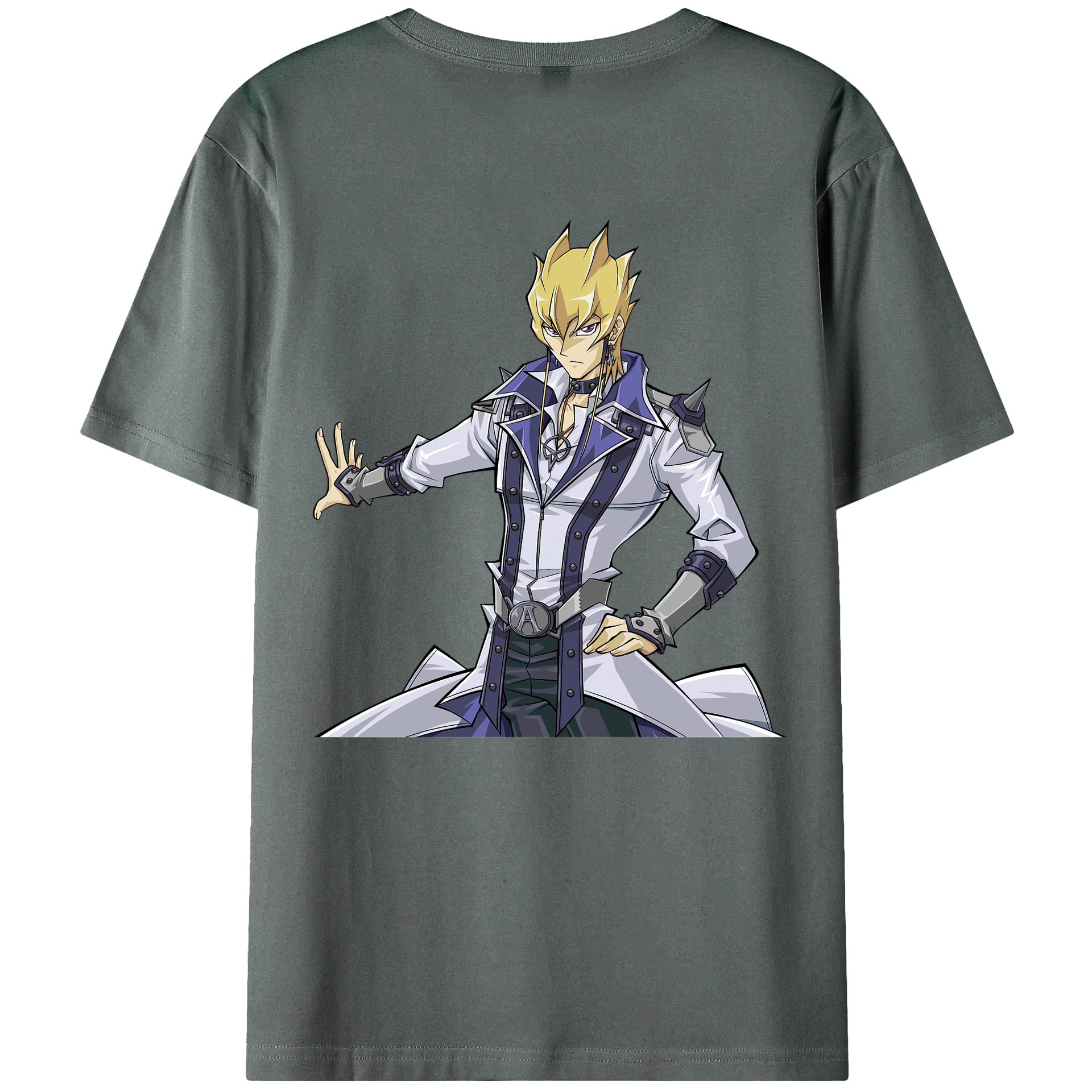 （画像用） 遊☆戯☆王 Yu-Gi-Oh! 綿100％ メンズ半袖Tシャツ（バックプリント） 通気性